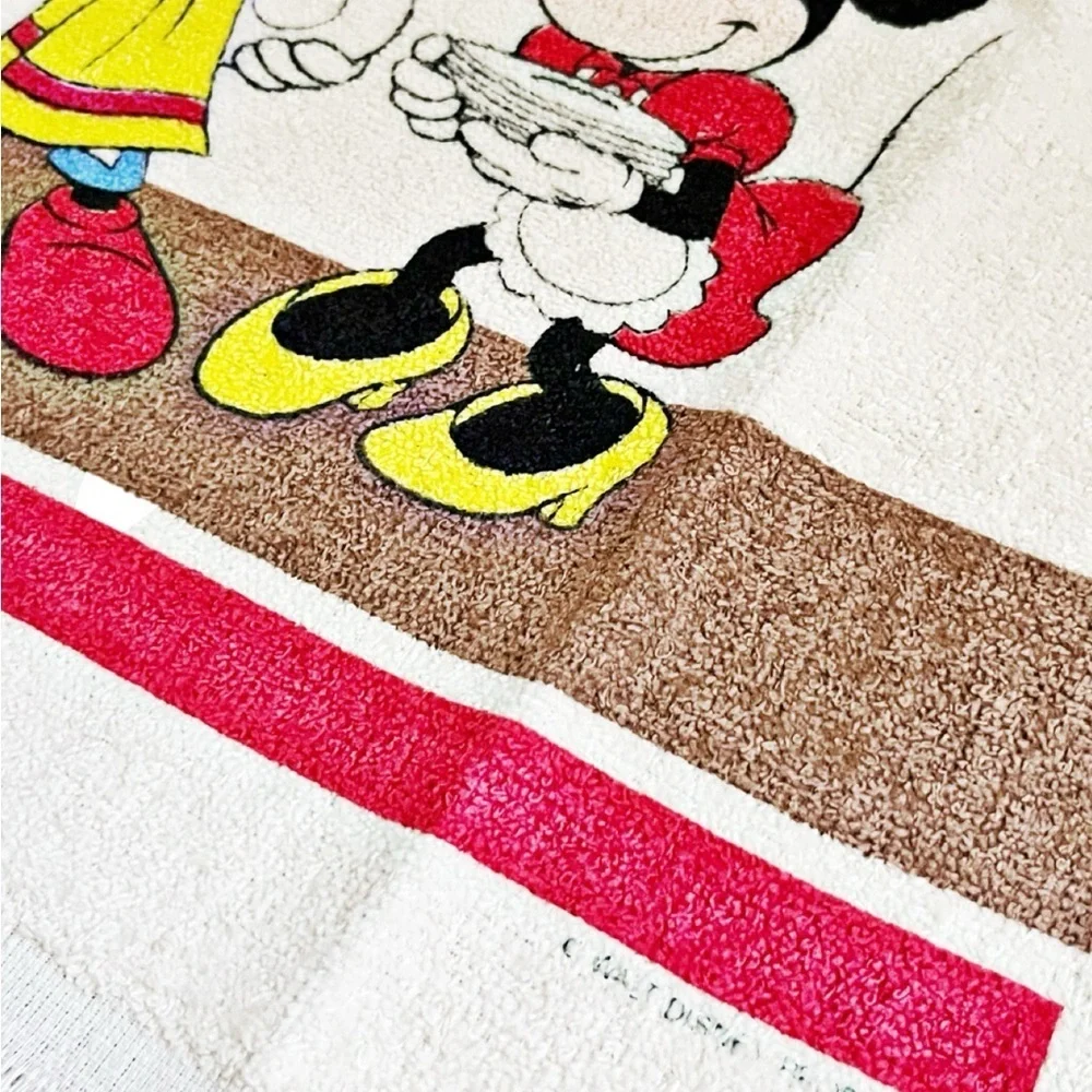 1980s Disney True Love Mickey & Minnie Mouse Kitchen Dish Towel –never used